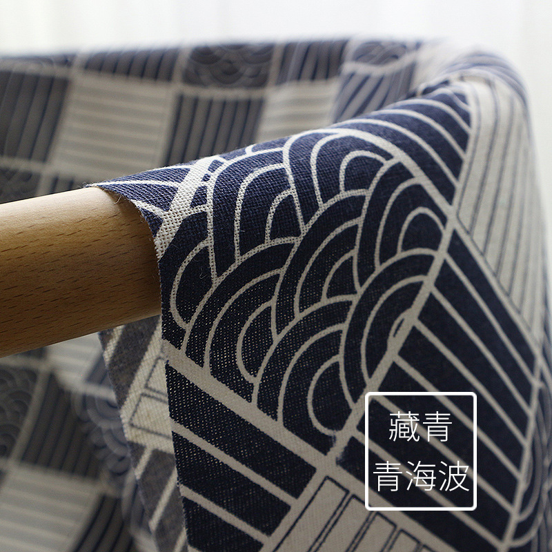 tela de lino de algodón tela de mesa cortina tela de tela de tela sofá tela hecha a mano procesamiento de tela