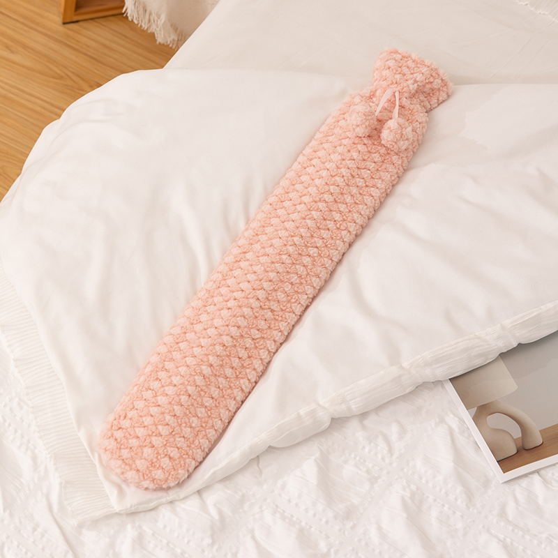 Bolsa de agua caliente almohada larga almohada de abrazamiento para niñas dormir piernas de cama cama de peluche dormitorio de estudiantes de invierno