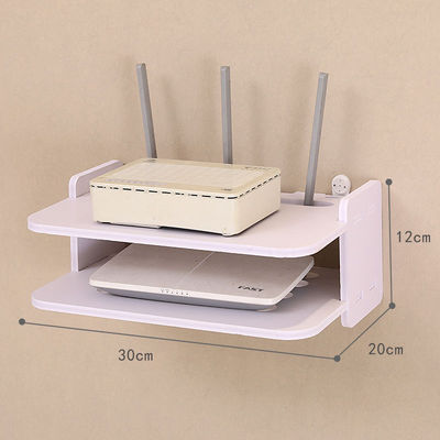 Router Shelf Set top box Punch holes a living room television wall A partition bedroom Wall hanging storage box A partition