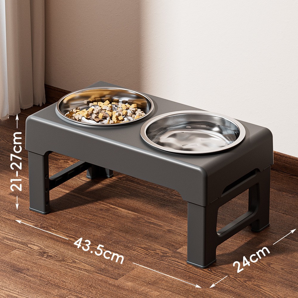 Nuevo tazón elevador ajustable, tazón de acero inoxidable para perros grandes, tazón de alimentación para perros, tazón de alimentación para perros, tazón de alimentación para perros