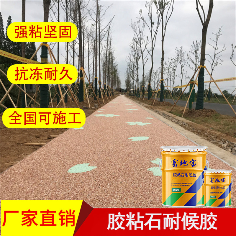 已售10万件】透水胶粘石景区公园跑道胶粘石地坪工厂厂家