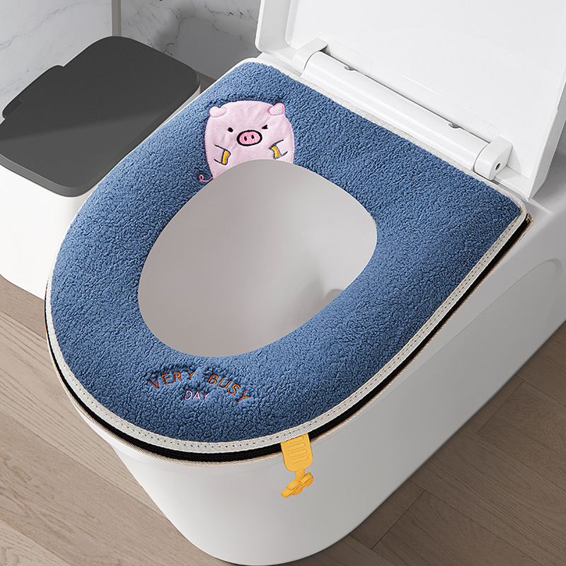 家庭用アニメ防水トイレの座布団を厚くして保温します。|undefined