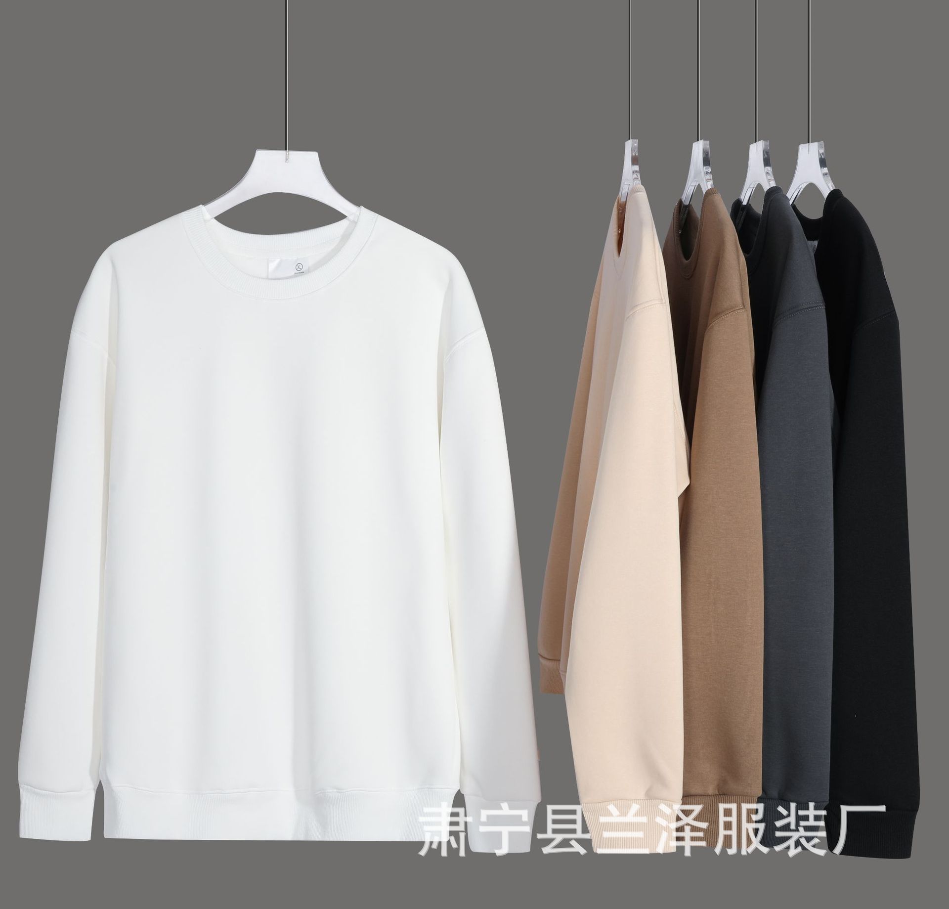 Velvet winter solid color long-sleeve for men and women