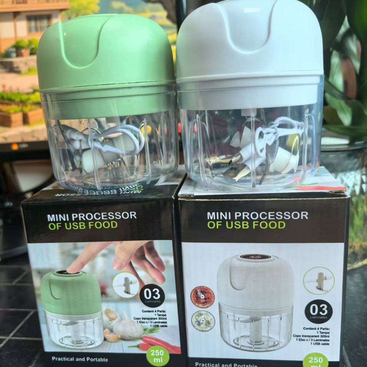 Amazon Cross-Border Foreign Trade Export Electric Garlic Pounder Garlic Grinder Blender Cooking Meat Grinder New Model Garlic Grinder