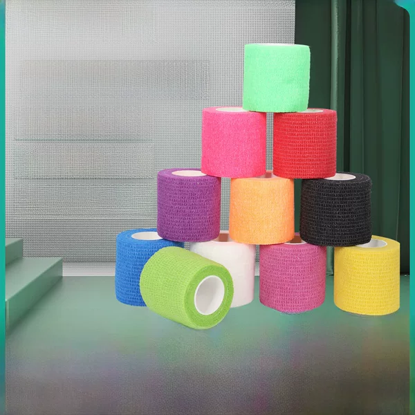 Disposable self-adhesive elastic bandage wholesale non-woven sports knee pad wrist bandage pet bandage finger protector bandage