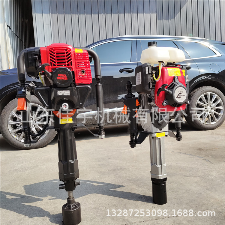 柴油光伏发电打桩机电启动快速运转 小型山地钻桩机