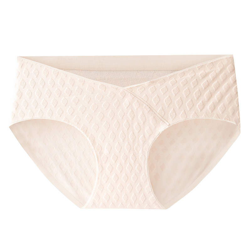 Ropa interior de mujer embarazada algodón transpirable algodón antibacteriano entrepierna temprano, medio y tardío embarazo cintura baja vientre soporte triángulo pantalones cortos ropa interior sin costuras