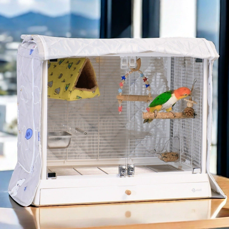 Клетка для птиц, ландшафтный дизайн, полный комплект, домашняя клетка для попугаев из нержавеющей стали 6045ss, большая модель для дома