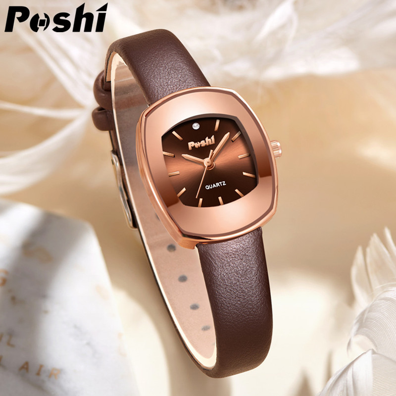 Poshi reloj mujer moda simple nuevo reloj de mujer moda coreana estudiante cinturón reloj de cuarzo al por mayor