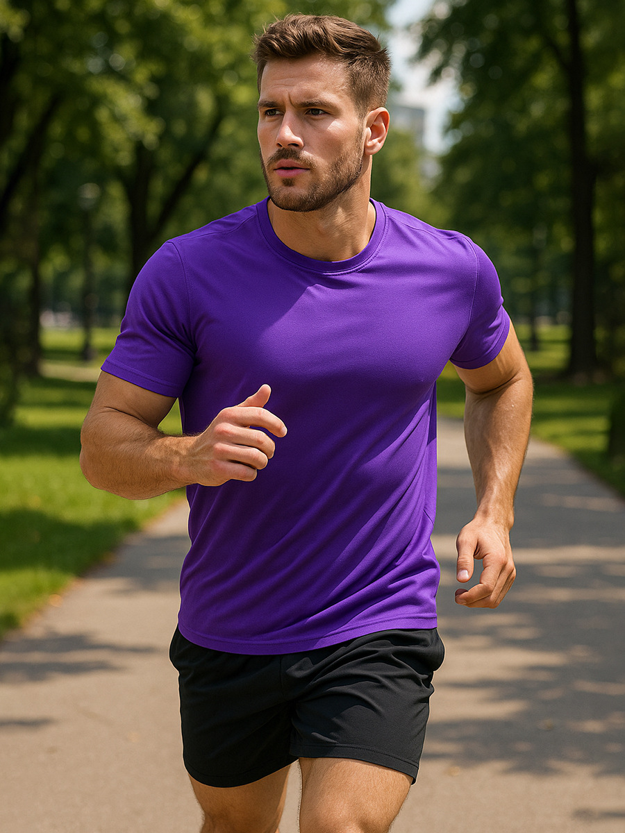 Verano transfronterizo Amazon al aire libre suelto color sólido traje de talla grande deportes y ocio cuello redondo pantalones cortos de manga corta traje de dos piezas