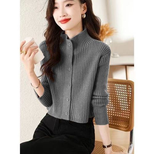 Fall/Winter Soft, Drapey, & Timeless Style: Women's Fashionable, Slimming, Chic, Youthful-Enhancing Knitted Base Layer Sweater – Perfect for Outerwear