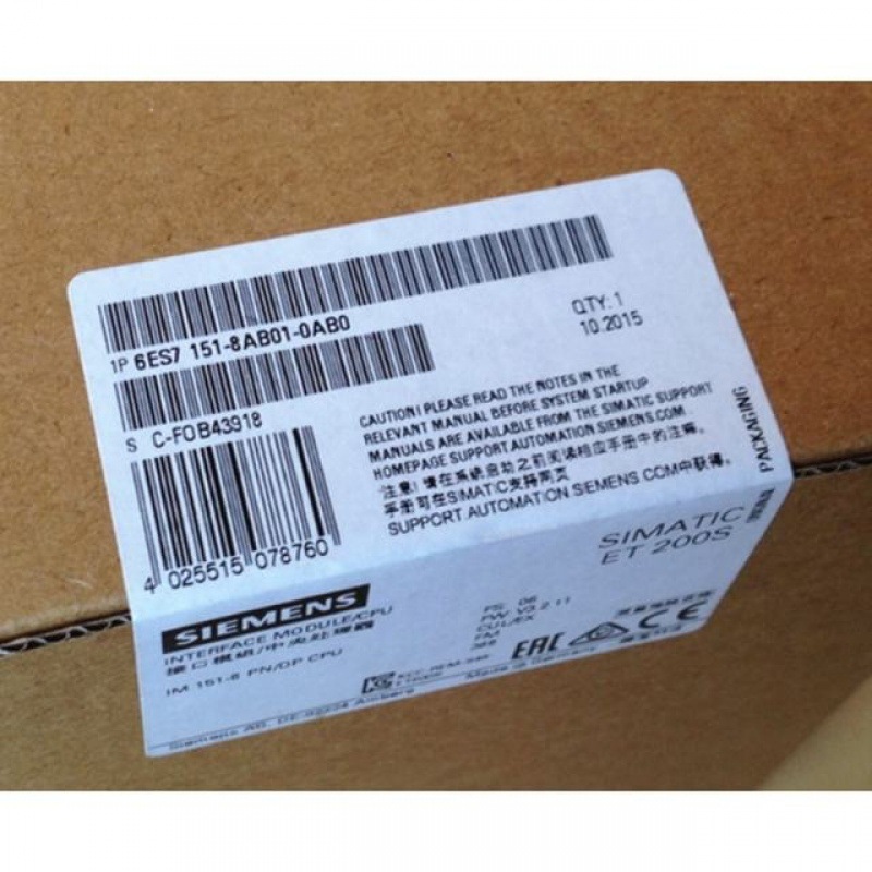 西门子6ES7151-8AB01-0AB0西门子模块6ES71518AB010AB0CPUX现货CD