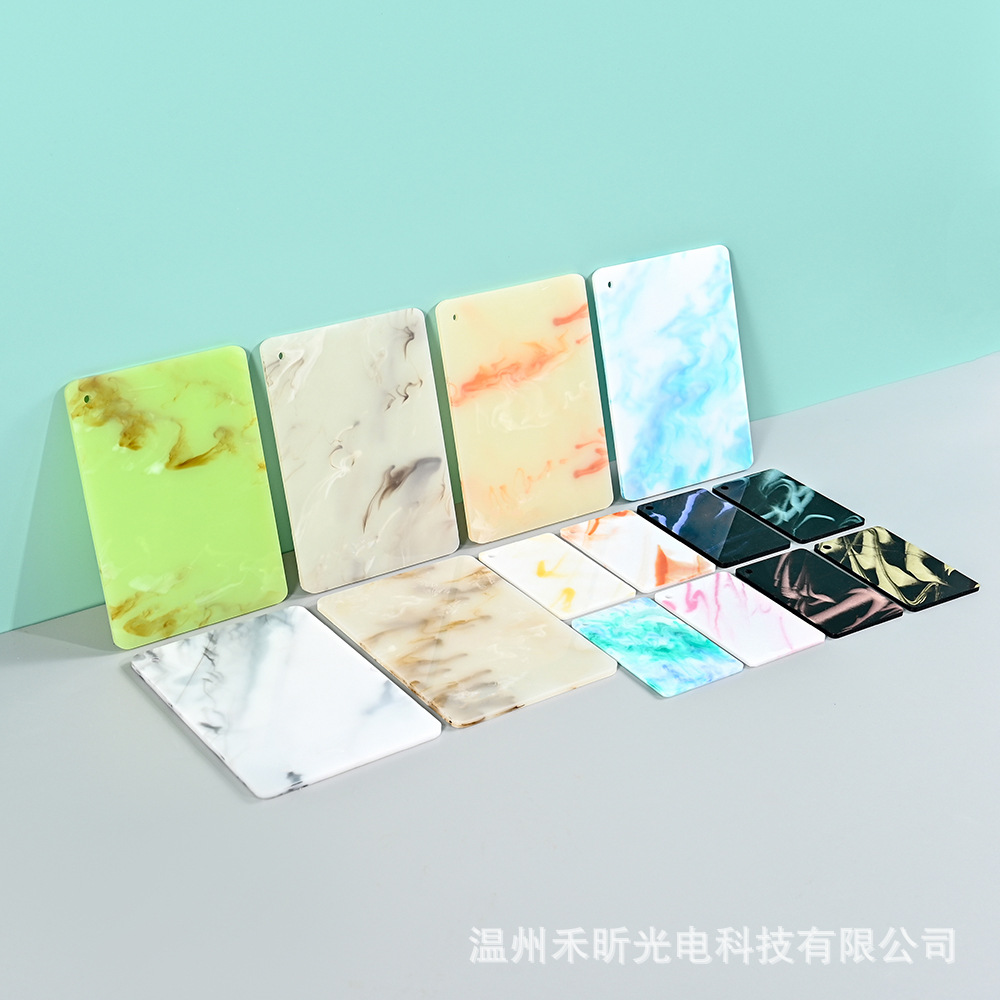 透光石压克力塑料板 云石pmma树脂板 灯饰收纳盒酒店用品材料批发