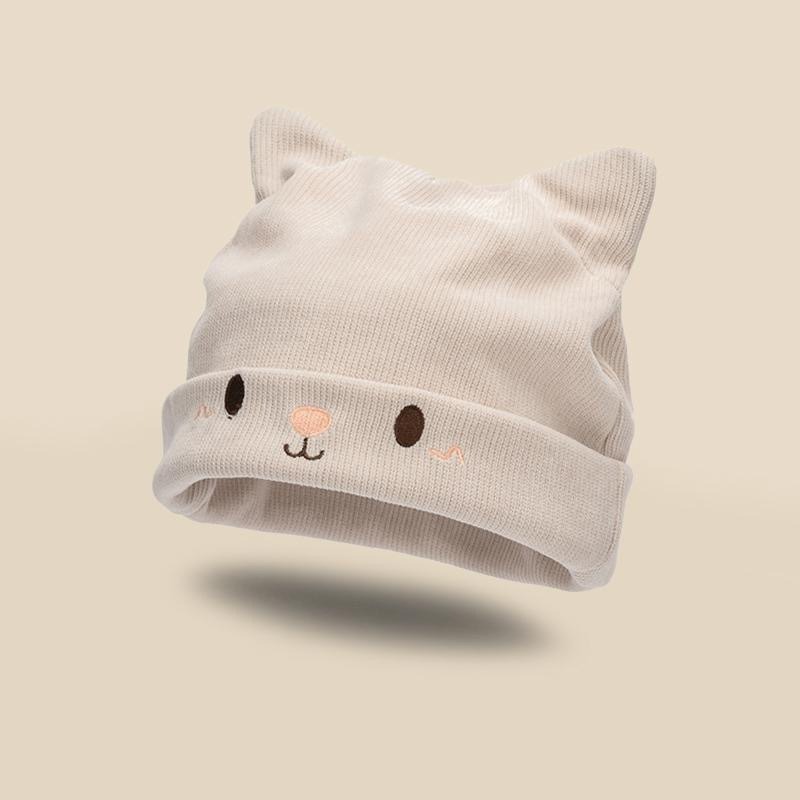 Cappello invernale da donna versatile con orecchie di gatto, lavorato a maglia, grande circonferenza della testa, post-parto, maternità, caldo, freddo, autunno_voghion.com