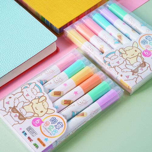 Stamp Glitter Pen Set DIY Small Gift Stationery Supplies Eyeliner Pen Doodle Colored Pens Supply Manufacturer Wholesale