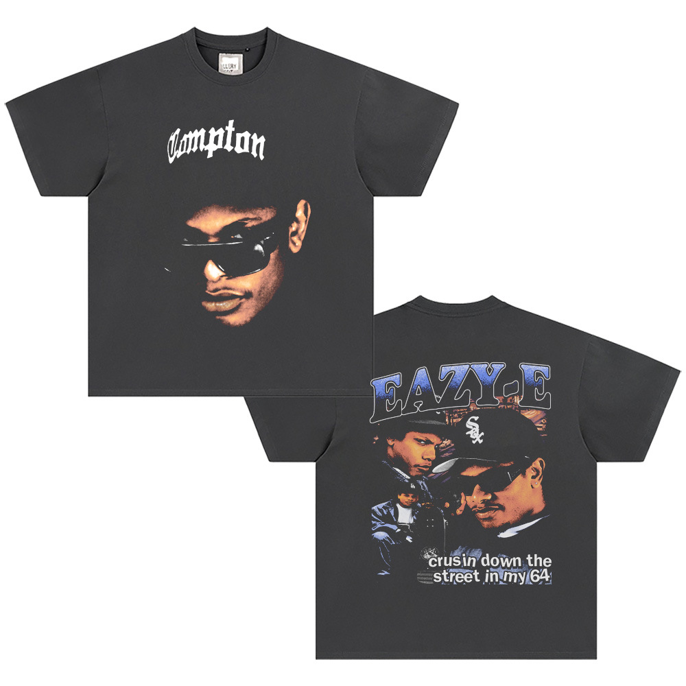 West Coast Rap N.W.A. Digital Direct Jet Washing Made Old American Retro Little Neck Camiseta image 41