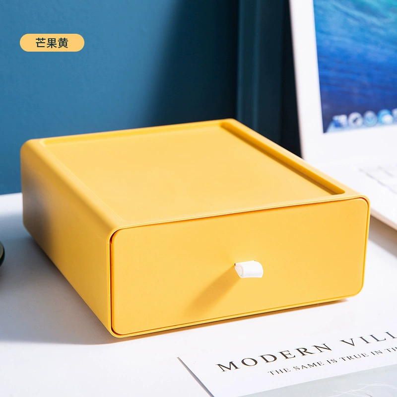 Desktop Storage Box — Stackable Stationery Organizer, 4 Color Options, 0.55 kg