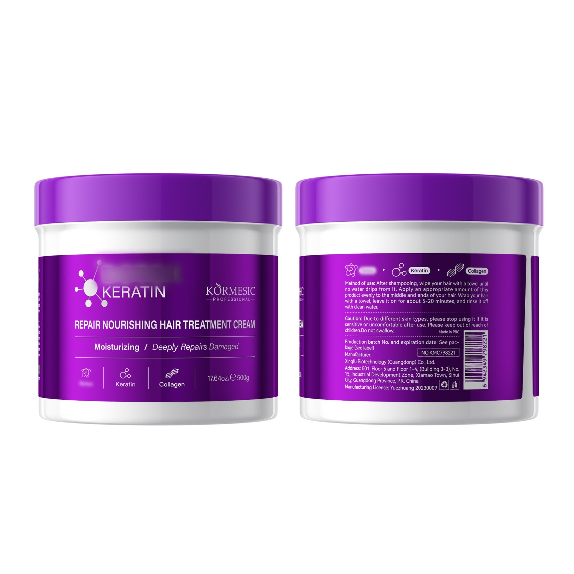 Juego de Champú y Mascarilla Capilar de Keratina Nutritivo Suavizante para Cuidado Capilar