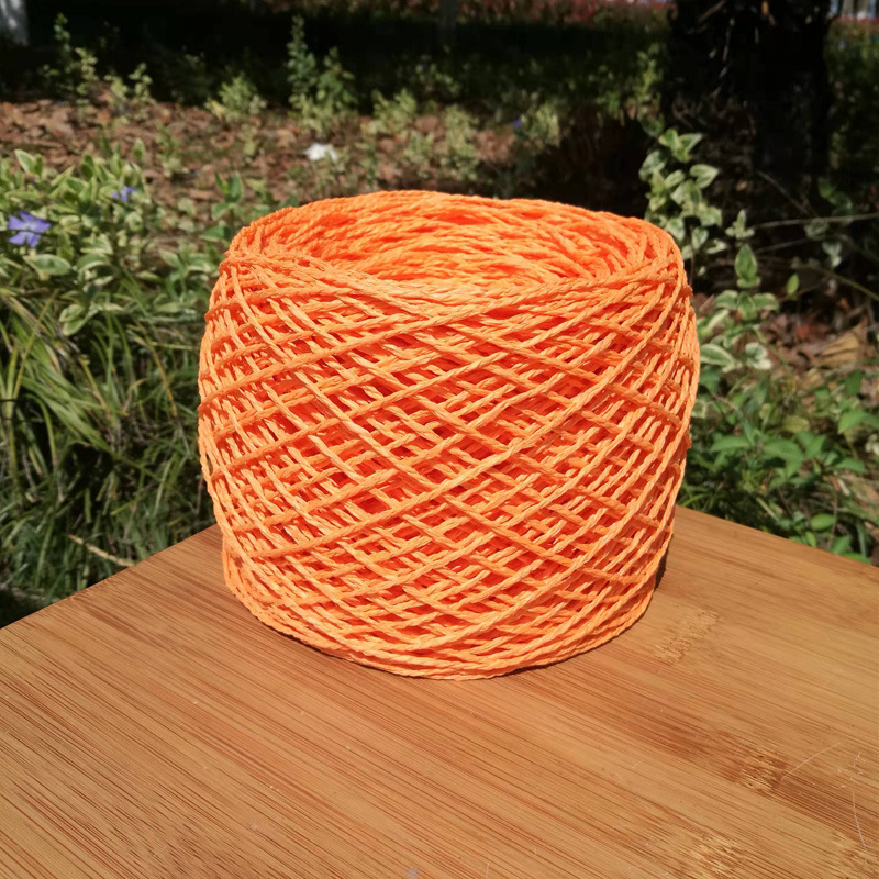 拉菲草线材料钩针棉草柔韧钩包夏季纸草凉帽草帽包包单股编垒德株