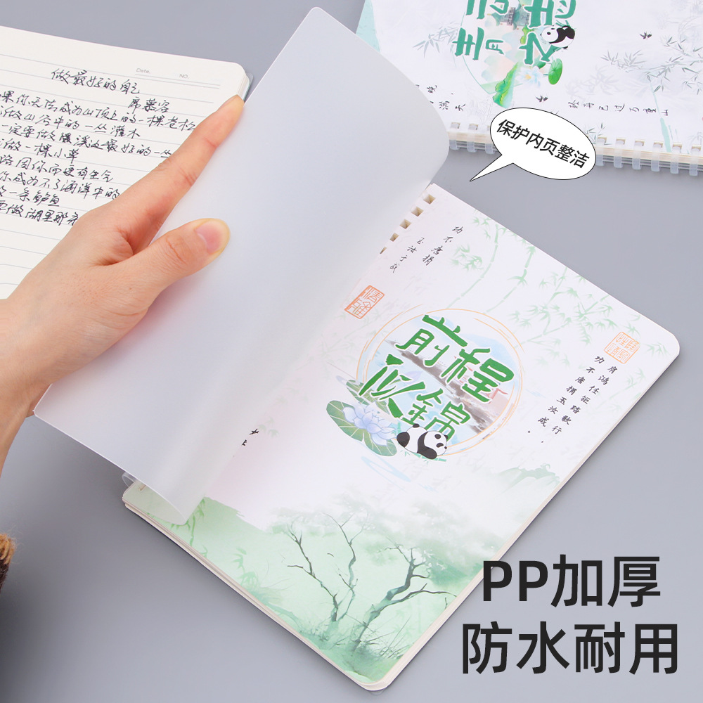 PP cable de bobina de libro de alto valor facial no es un libro de hoja de mano de estudiantes de texto inspirador cuaderno de escritorio al por mayor