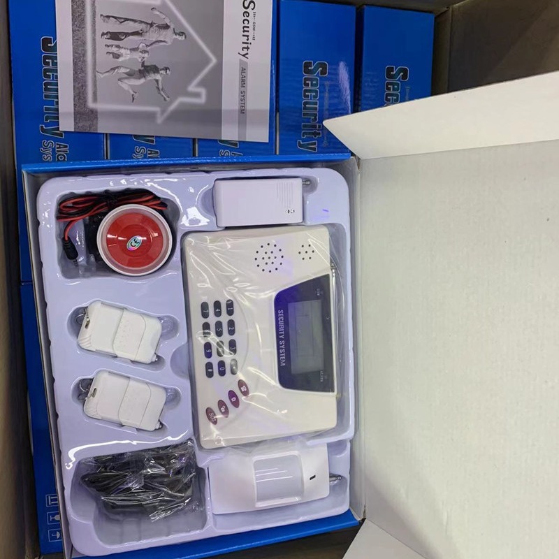 中/英/俄文双网报警器-可插手机卡及连接电话线