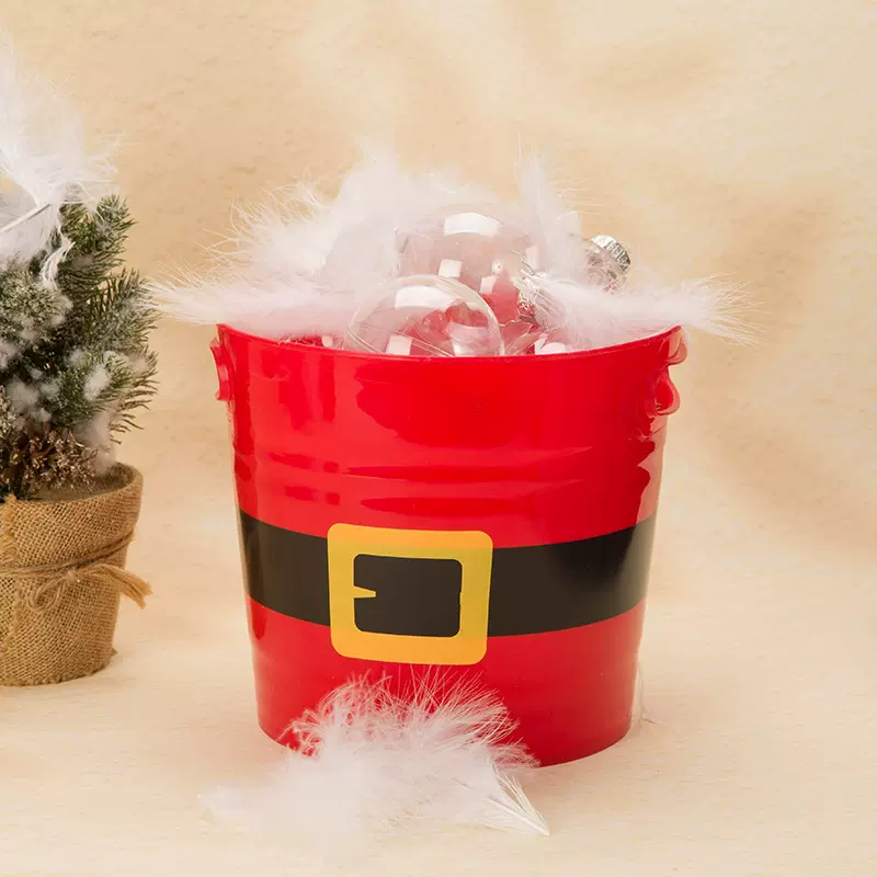 创意室内摆件垃圾桶万圣节装饰布置道具收纳桶水桶双耳手提垃圾桶