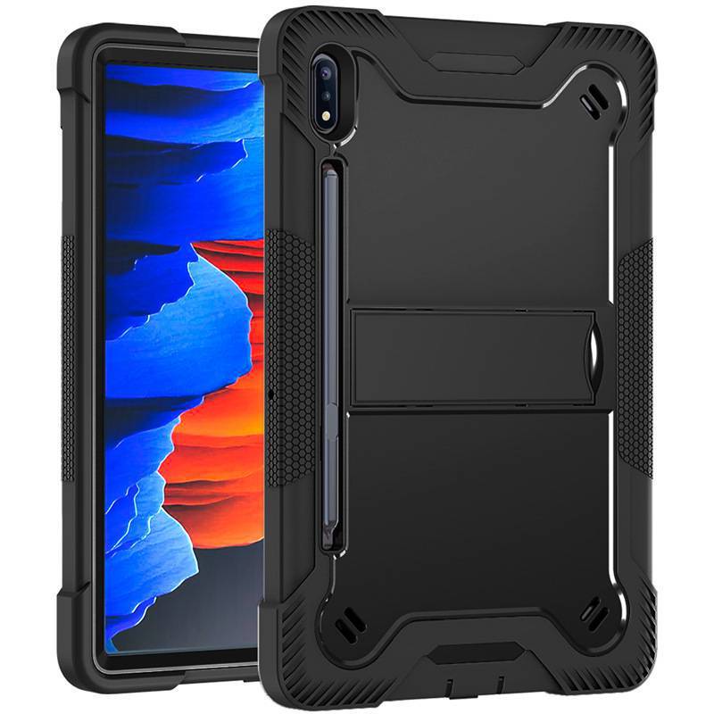 For Samsung Tab S7 11 inch SMT870 silicone PC bracket flat cover SM-T875 anti-drop protective case For Samsung Tab S7 11 inch SMT870 silicone PC bracket flat cover SM-T875 anti-drop protective case