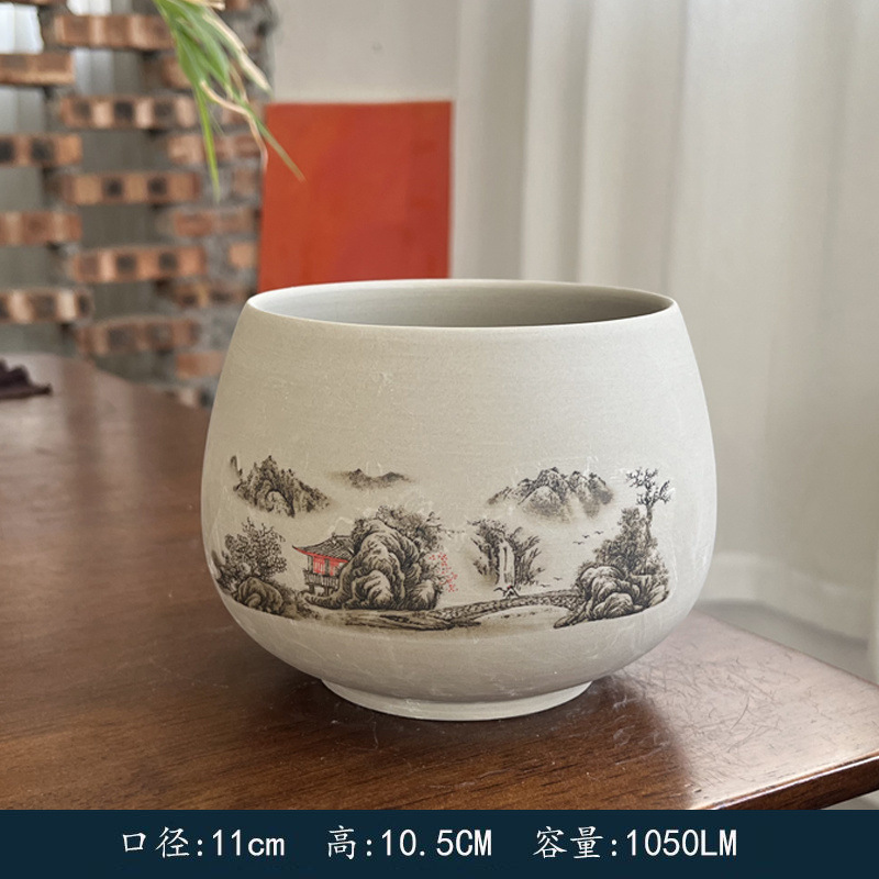 석기 찻주전자 - 산과 물이 깊다