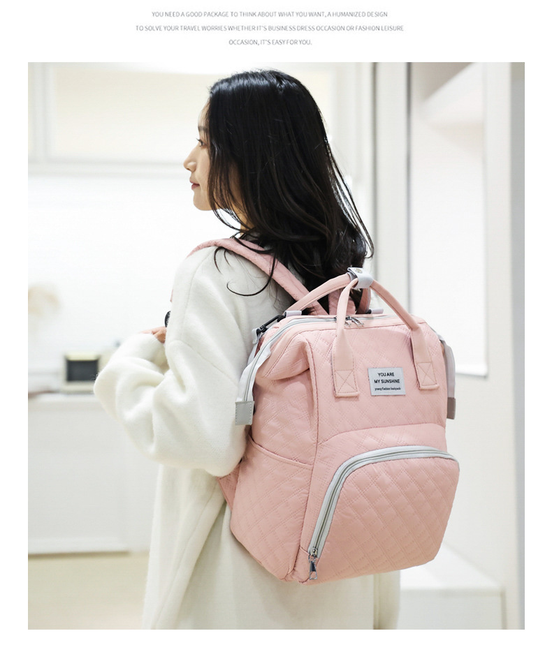 Fashionable Korean-style double-shoulder mommy bag, multi-functional maternity bag, large-capacity baby and maternal products storage bag, milk storage bag undefined