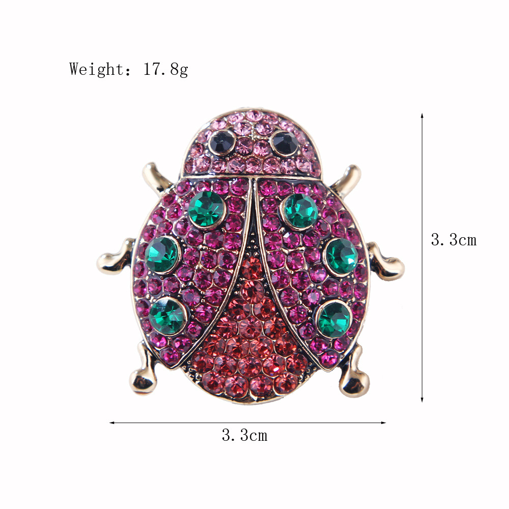 Drôle Style Coréen Insecte Alliage Strass Unisexe Broches display picture 2