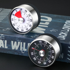 Stainless steel timer kitchen household with magnet electronic mechanical egg timer baking countdown reminder