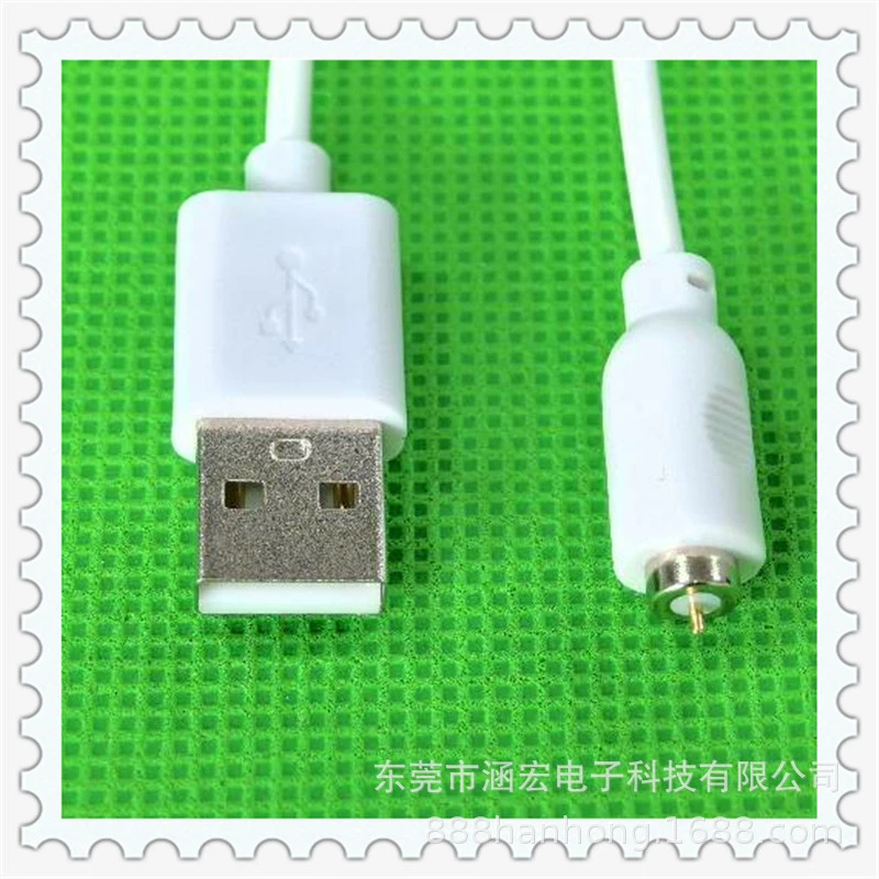 Кабель для зарядки 6 мм, круглый, магнитный, для взрослых, с угловым разъемом 6MMPOGOPIN, одноточечная зарядка