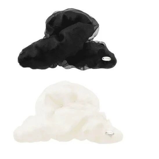 Light Luxury Glitter Pleated Hairpin for Women, Elegant Hairpin on the Back of the Head, Large Shark Clip, High-End Pendant Hair Accessory