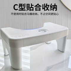 子供と大人用の滑り止めの厚みのあるバスルームスツール、妊婦と高齢者用のトイレスツール、家庭用トイレ用フットスツール