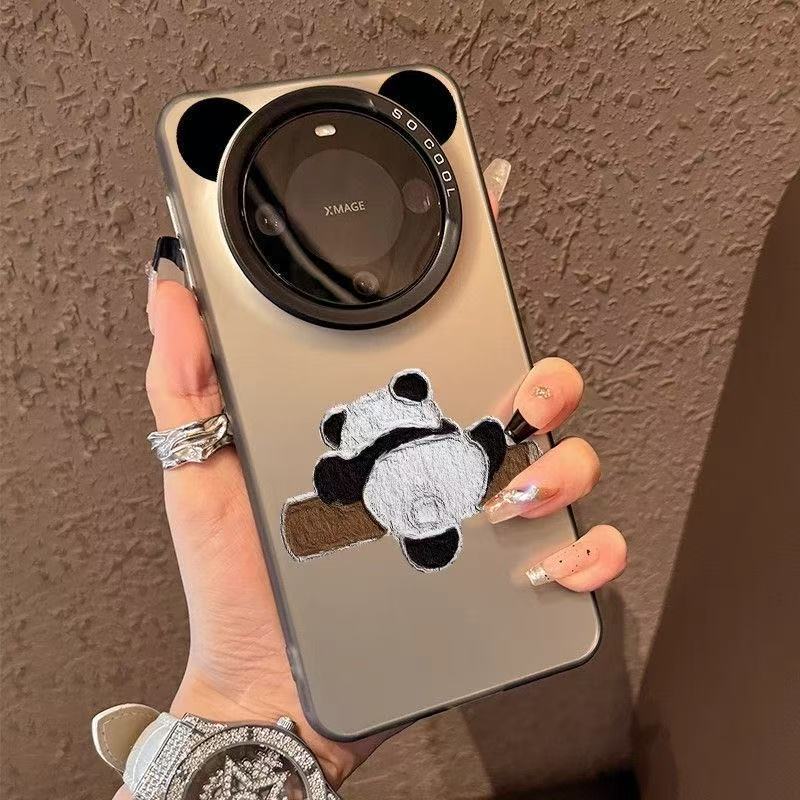 Play Panda Huawei Mate60Pro Mobile Phone Case P60E Suitable for Nova12/11 Niche Mt50/P40 Cute
