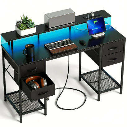 Cross-Border Foreign Trade Modern Simple Computer Desk Desktop Table Home Office Desk with Drawer Single Bedroom Writing Desk Batch