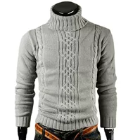 Демисезонный вязаный свитер, slim fit
