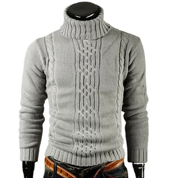 Демисезонный вязаный свитер, slim fit