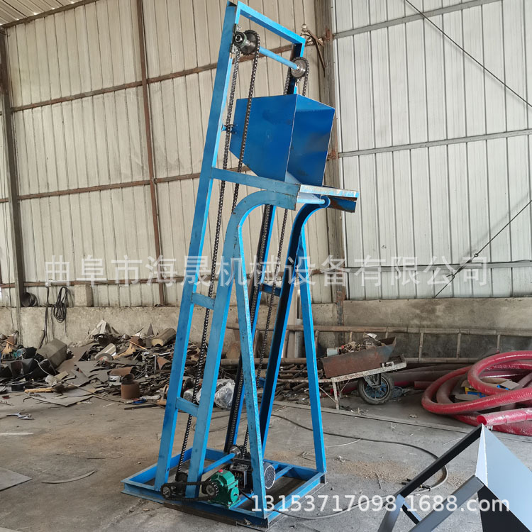 餐饮垃圾 不锈钢翻斗式提升输送机 垂直不占空间散沙单斗提升机