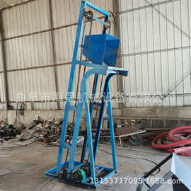 水泥斗式提升机图片 化工粉末10米斗提机 煤灰粉碳钢单斗提升机