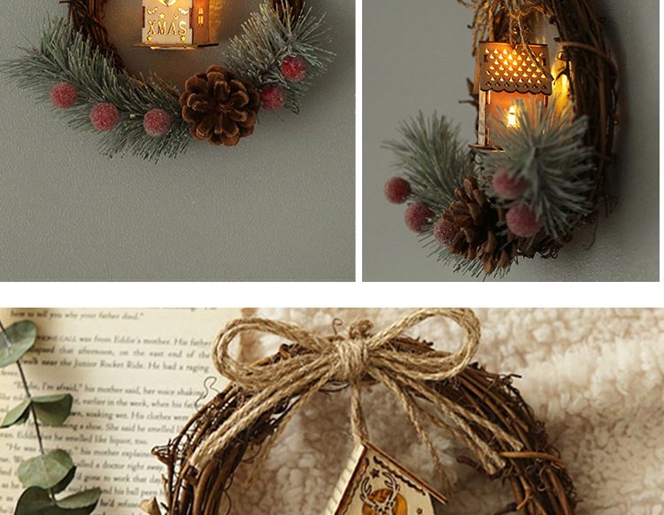 500g Weight Garlands Event & Party Supplies 1 Piece Quantity Indoor, Party Occasion Plastic Material Christmas Festival Angel, Pine Cones Pattern Simple Style Style Handmade Craft Christmas Simple Style Angel Pine Cones Plastic Indoor Party Garlands