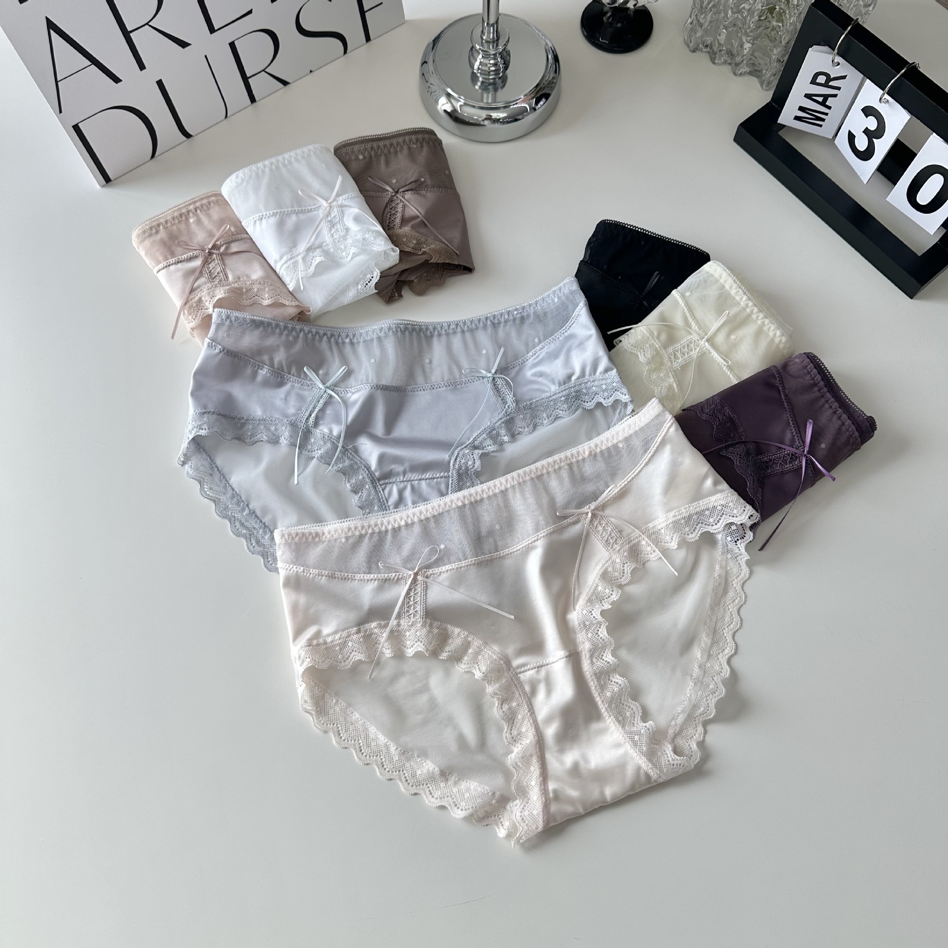 Women's Breathable Mesh Briefs Low Waist Pure Attraction Girls' Briefs