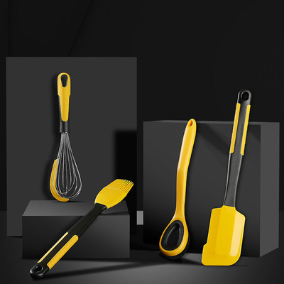 硅胶厨具6件套 家用厨房不粘锅硅胶烘培工具套装生产批发|ms