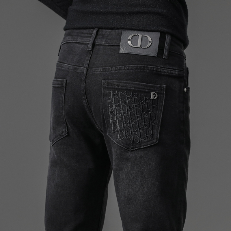 spring elastic jeans