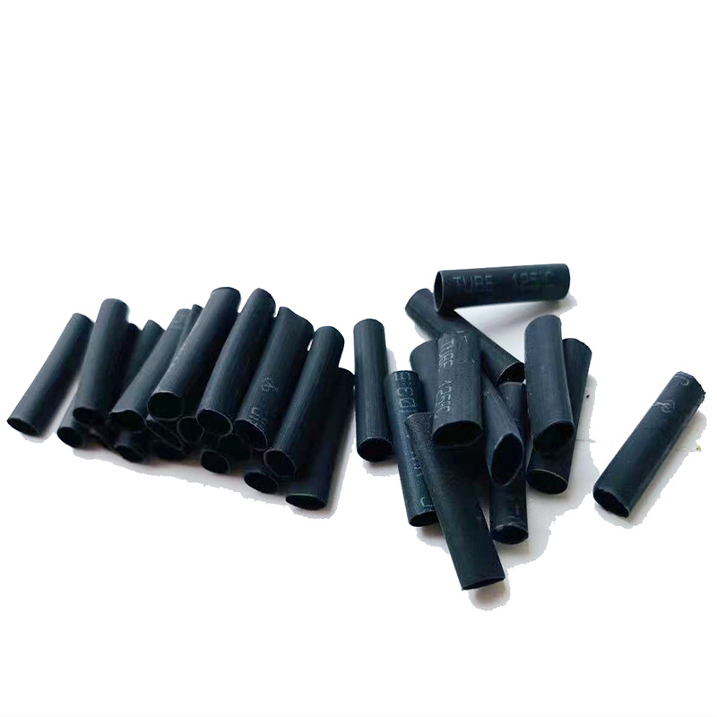 100 개 블랙 열 수축 튜브