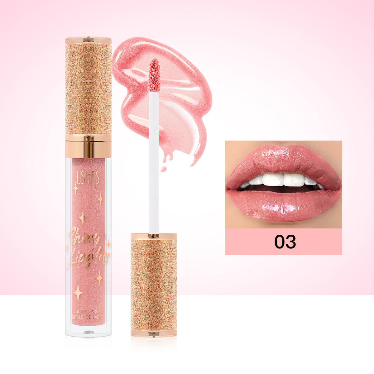 Brillo de labios transfronterizo explosivo de USHAS Amazon LG2582A image 9