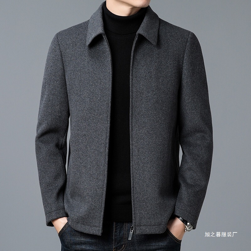 Wool Coat for Men 2025 Autumn and Winter Business Casual Lapel Men's Jacket Versatile Men's Outerwear Wool Coat for Men 2025 Autumn and Winter Business Casual Lapel Men's Jacket Versatile Men's Outerwear