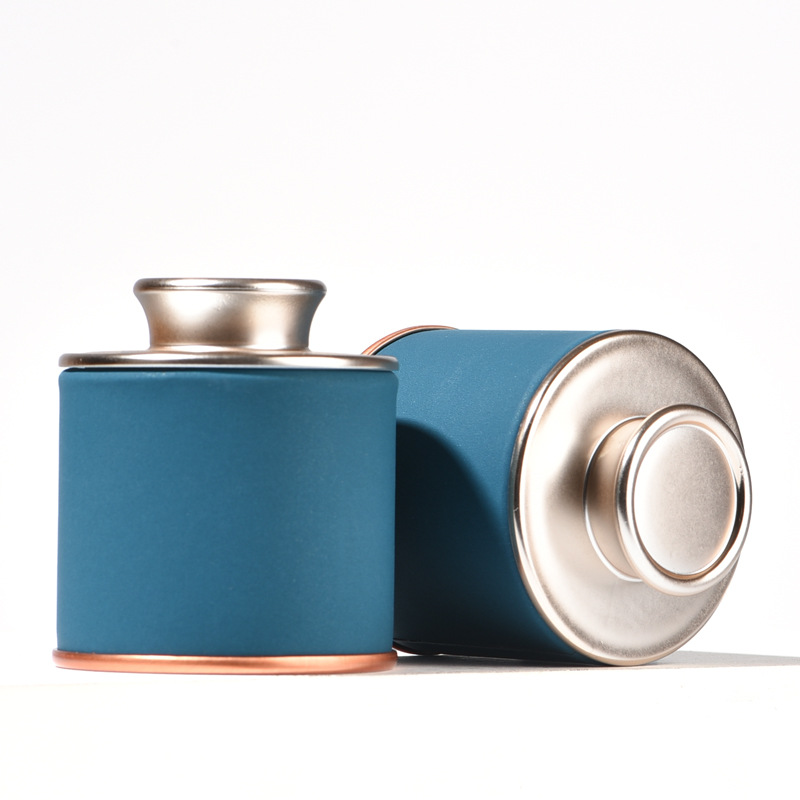 Portátil pequeña olla de té tarro de té caja de embalaje Té Negro Té Verde Oro Junmei túnica roja tarro vacío Universal Tarro de papel de tamaño pequeño