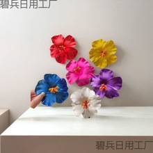 波西米亚氛围感边沙滩甜美发夹女扶桑花头花饰品夹子刘夹边夹