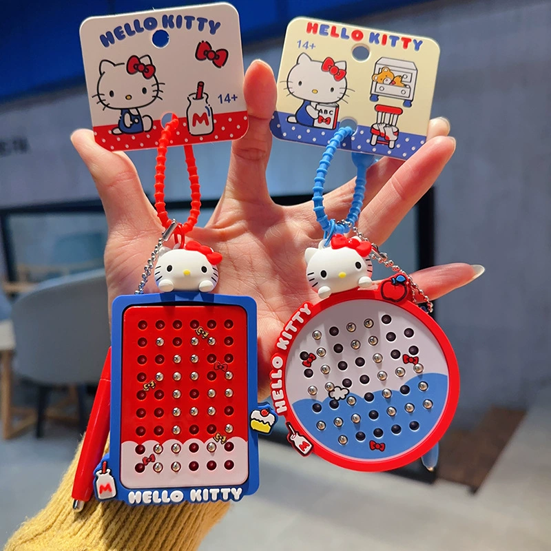 Плюшевый брелок Sanrio Hello Kitty, оригинал, мягкая подвеска 11×7.5 см, коллекционный талисман